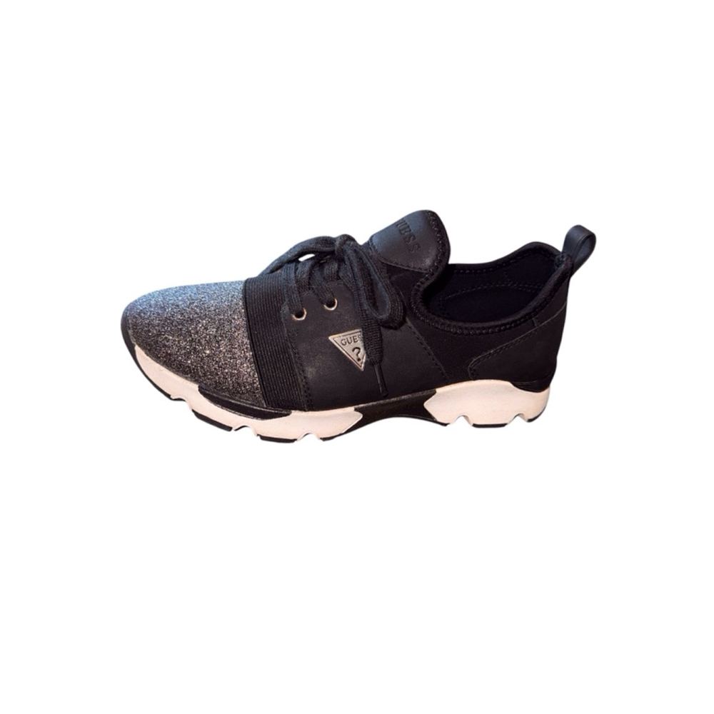 Women's Guess Sneakers, Size 6.5 Black/Silver